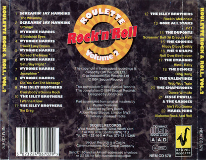 Various : Roulette Rock & Roll Volume 2 (CD, Comp)