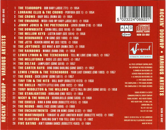 Various : Rockin' DooWop (CD, Comp)