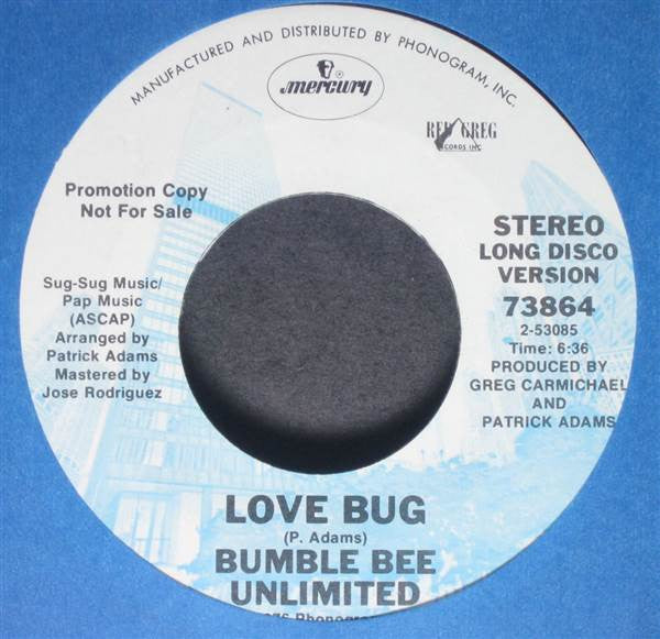 Bumblebee Unlimited : Love Bug (7", Single, Promo, Styrene)