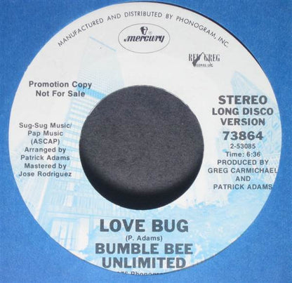 Bumblebee Unlimited : Love Bug (7", Single, Promo, Styrene)