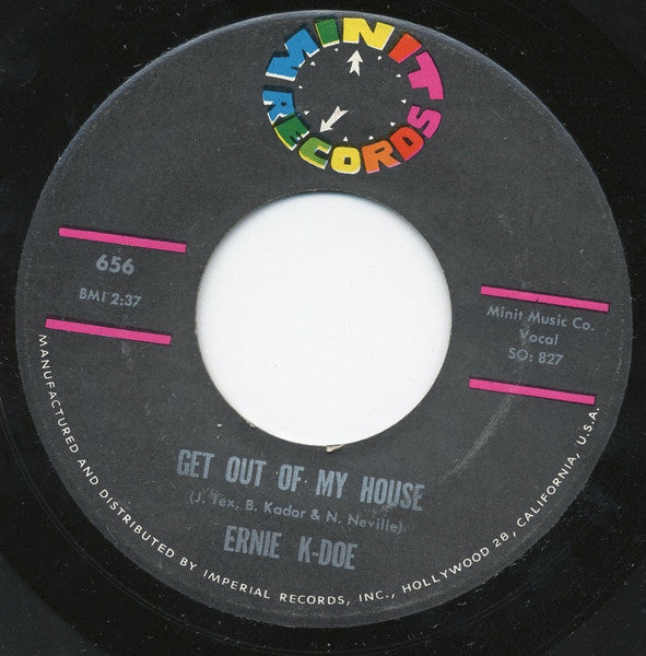Ernie K-Doe : Get Out Of My House / Loving You (7")