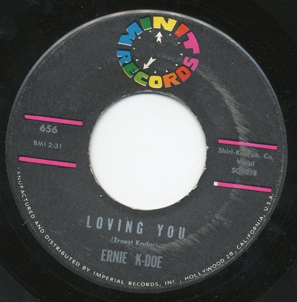 Ernie K-Doe : Get Out Of My House / Loving You (7")