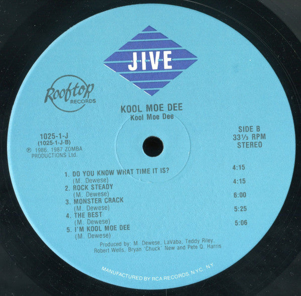 Kool Moe Dee : Kool Moe Dee (LP, Album)