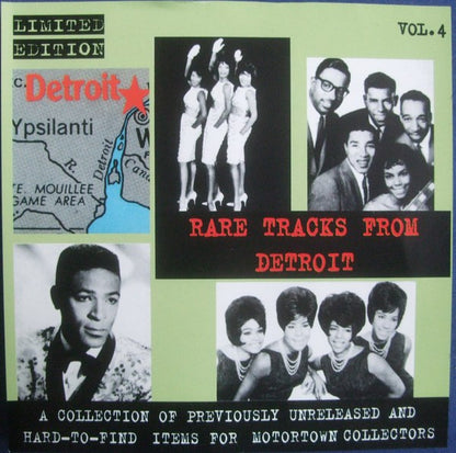 Various : Detroit (Rare Tracks From) Vol.4 (CD, Comp, Ltd, Unofficial)