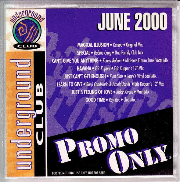 Various : Promo Only Underground Club June 2000 (CD, Comp, Promo)
