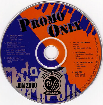 Various : Promo Only Underground Club June 2000 (CD, Comp, Promo)