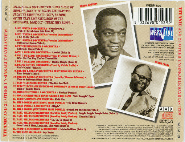 Various : Titanic And 23 Other Unsinkable Saxblasters  (CD, Comp)