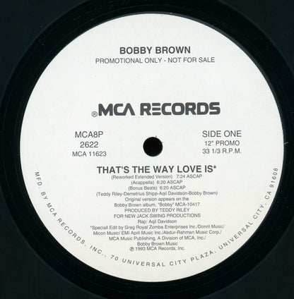 Bobby Brown : That's The Way Love Is (12", Single, Promo)