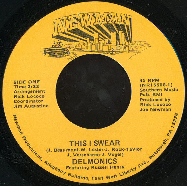 The Delmonics : This I Swear (7")