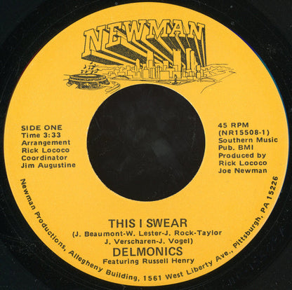 The Delmonics : This I Swear (7")