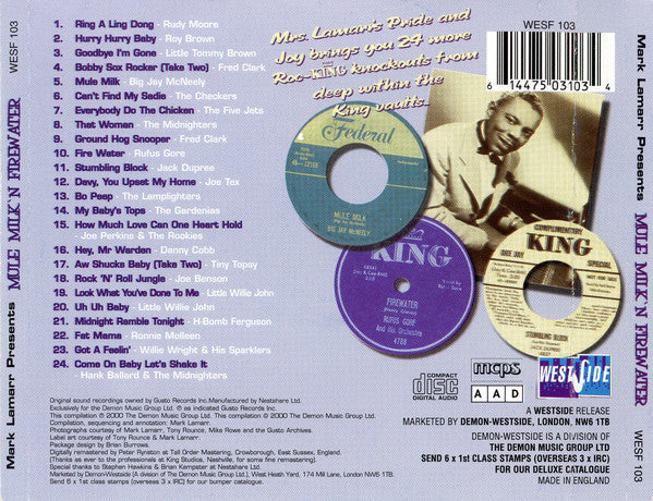 Various : Mule Milk 'N' Firewater  (CD, Comp)