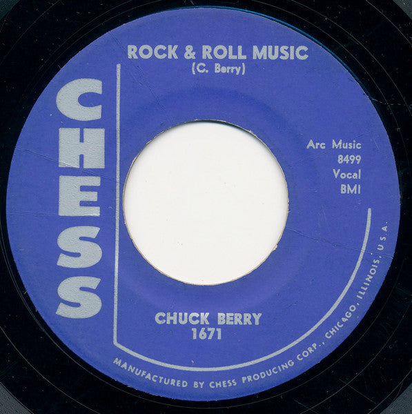 Chuck Berry : Rock & Roll Music / Blue Feeling (7", Single, Styrene)