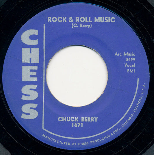 Chuck Berry : Rock & Roll Music / Blue Feeling (7", Single, Styrene)