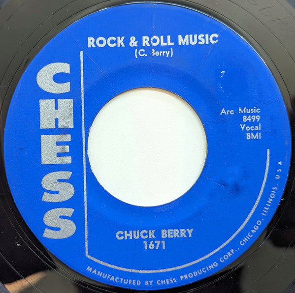 Chuck Berry : Rock & Roll Music / Blue Feeling (7", Single, Styrene)
