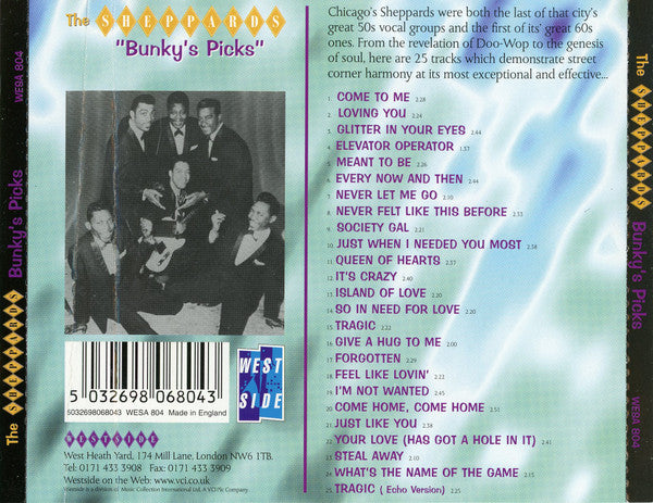 The Sheppards : Bunky's Picks : The Best Of The Sheppards 1959-1969 (CD, Comp)