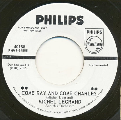 Michel Legrand : Come Ray And Come Charles (7", Single, Promo)