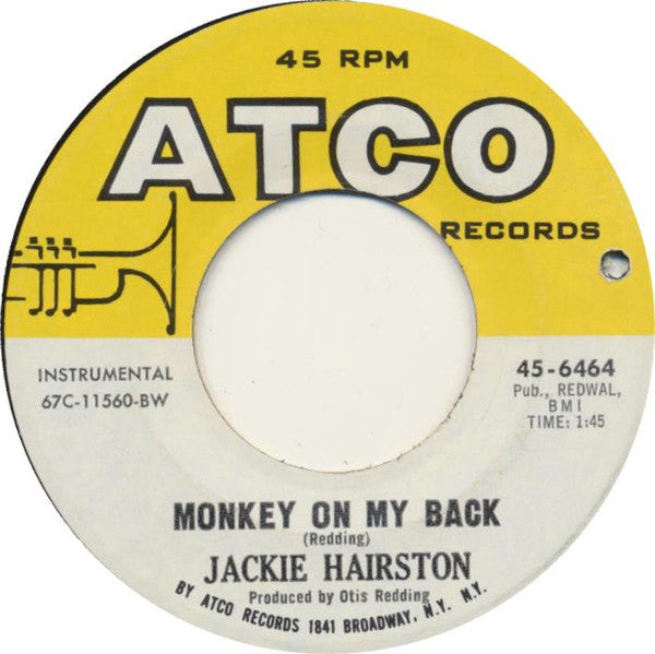 Jackie Hairston : Hijack / Monkey On My Back (7", Single, BW)