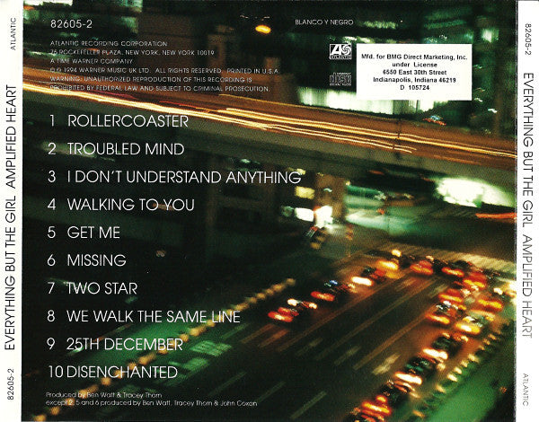 Everything But The Girl : Amplified Heart (CD, Album, Club, RE)