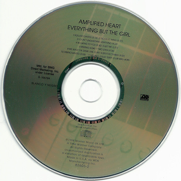Everything But The Girl : Amplified Heart (CD, Album, Club, RE)