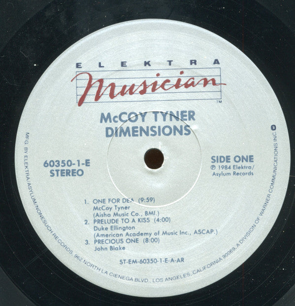 McCoy Tyner : Dimensions  (LP, Album)
