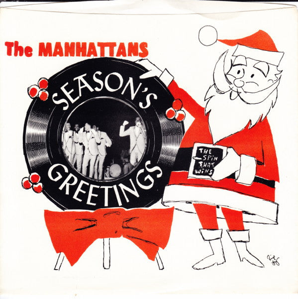 Manhattans : Season's Greetings (7", Single, Red)