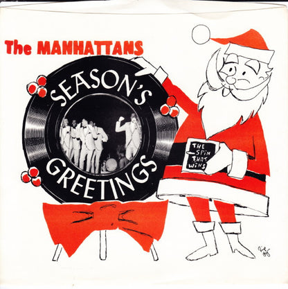 Manhattans : Season's Greetings (7", Single, Red)