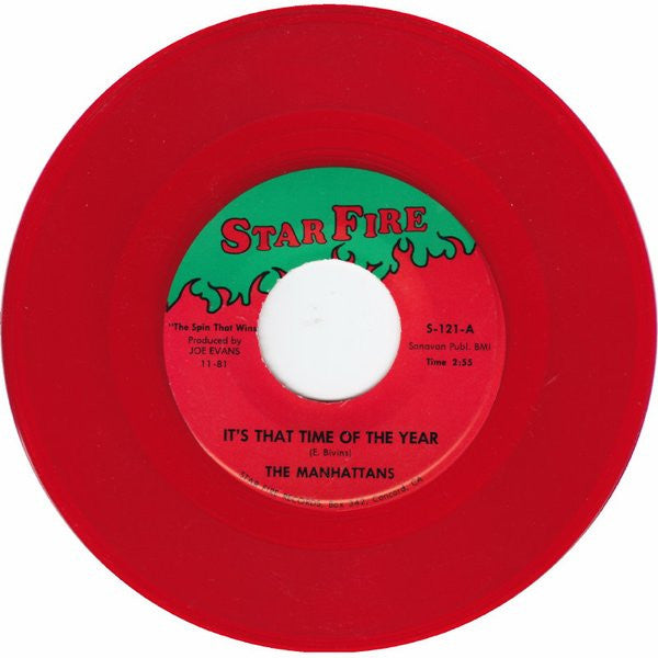 Manhattans : Season's Greetings (7", Single, Red)