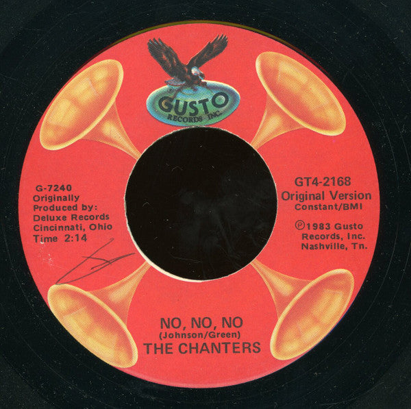 The Chanters : Row Your Boat / No, No, No (7", RE)