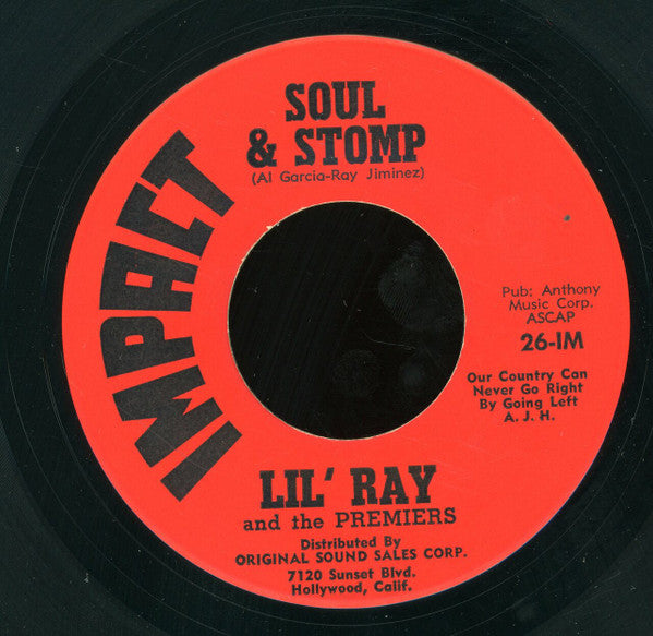 Little Ray (2) And The Premiers : Shake! Shout! & Soul! (7", Single)