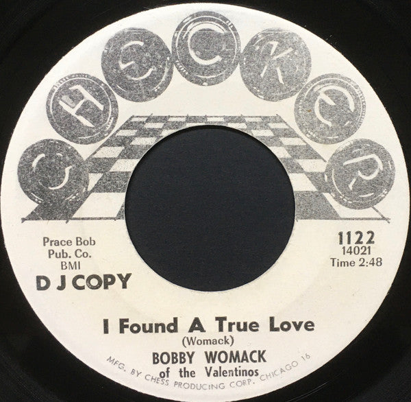 Bobby Womack : A Lonesome Man (7", Promo)