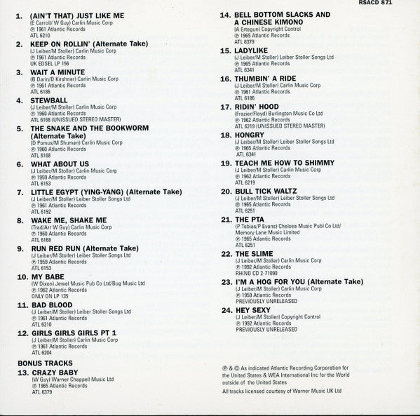 The Coasters : Coast Along With The Coasters (CD, Album, Comp)