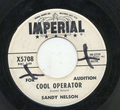 Sandy Nelson : Cool Operator / Jive Talk (7", Single, Promo)