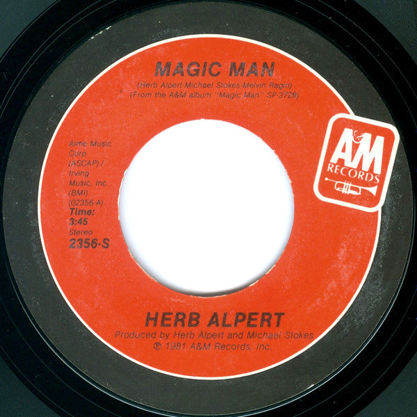 Herb Alpert : Magic Man (7", Styrene, Pit)