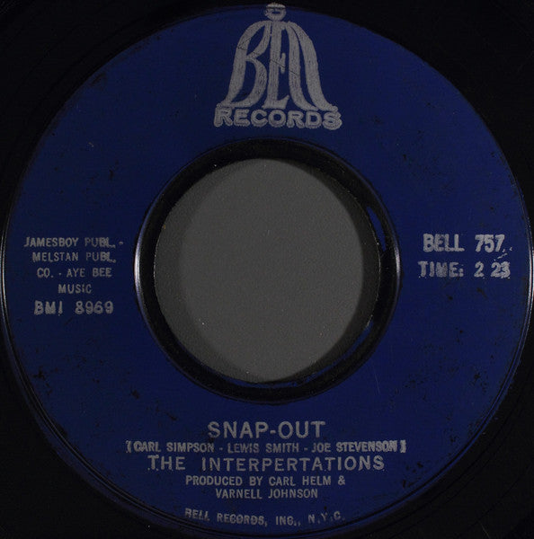 The Interpretations : Soul Affection / Snap-Out (7", Mono, Styrene, Bes)