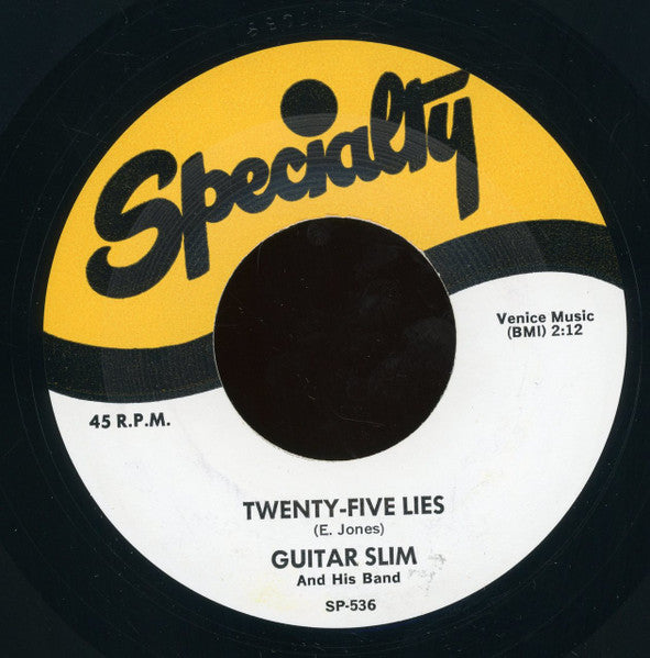 Guitar Slim And His Band : Sufferin' Mind / Twenty-Five Lies (7", RE)