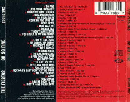 The Fiestas : Oh So Fine (CD, Comp)
