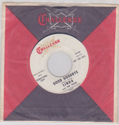 Sandy Lynn And The Tears (9) : Good Goodbye / The Happy Blues (7", Promo, Styrene)