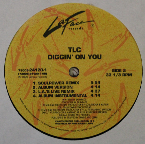 TLC : Diggin' On You (12")