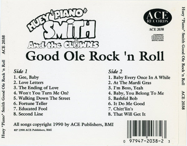 Huey "Piano" Smith & His Clowns : Good Ole Rock 'N Roll (CD, Comp)