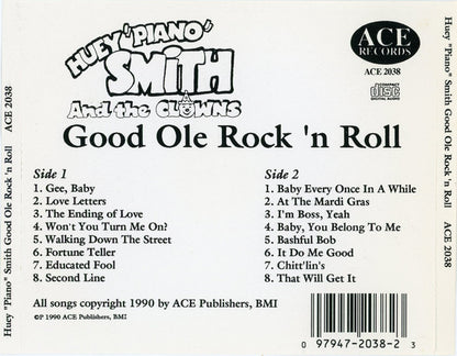 Huey "Piano" Smith & His Clowns : Good Ole Rock 'N Roll (CD, Comp)