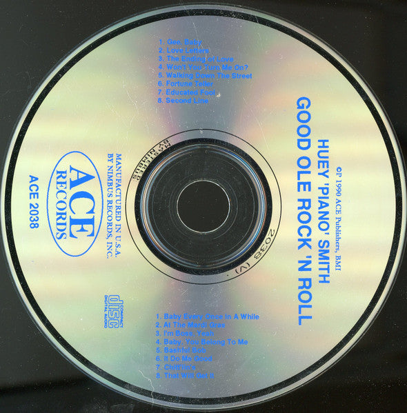 Huey "Piano" Smith & His Clowns : Good Ole Rock 'N Roll (CD, Comp)