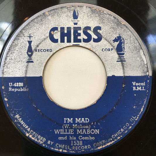 Willie Mabon And His Combo : I'm Mad / Night Latch (7")