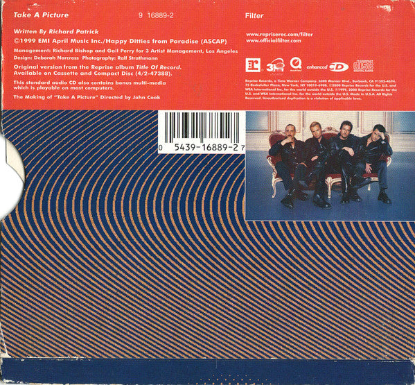 Filter (2) : Take A Picture (CD, Single, Enh, Sli)