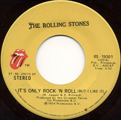 The Rolling Stones : It’s Only Rock ’N Roll (7", Single, RP, Spe)