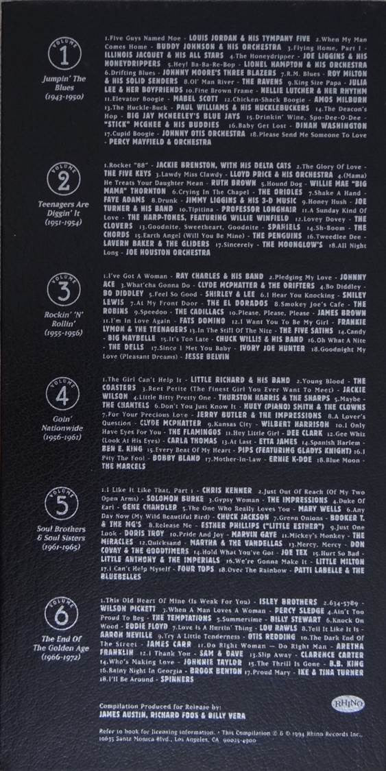 Various : The R&B Box - 30 Years Of Rhythm & Blues (6xCD, RM + Box, Comp)