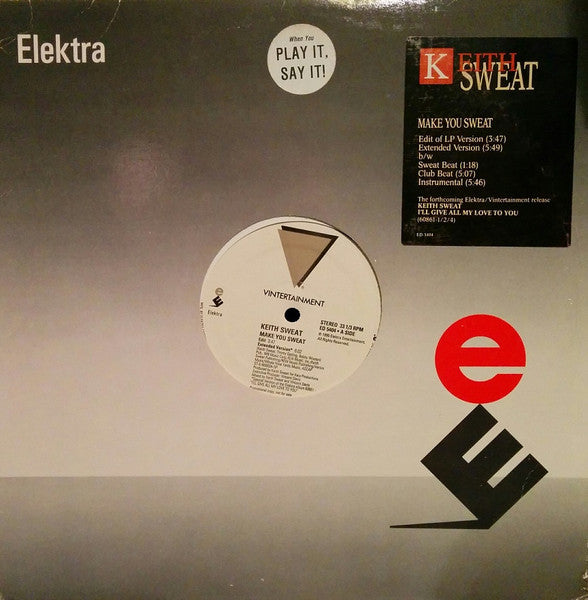 Keith Sweat : Make You Sweat (12", Promo)