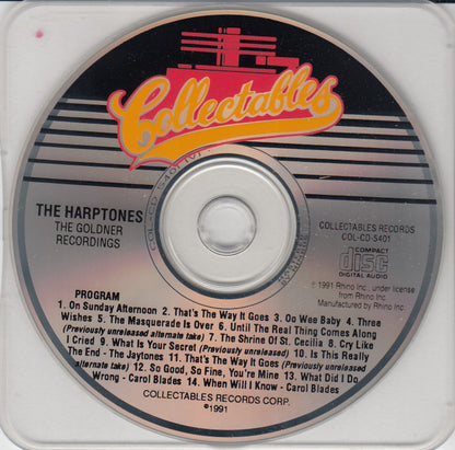 The Harptones : The Goldner Recordings (CD, Comp)