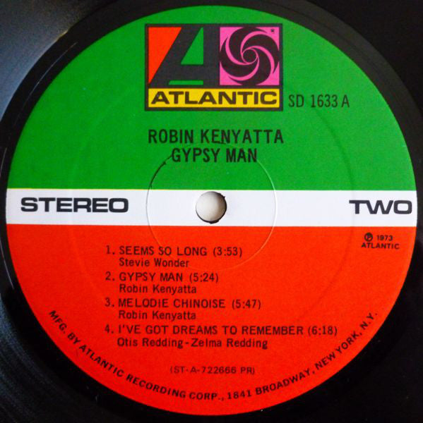 Robin Kenyatta : Gypsy Man (LP, Album, RE, PR )