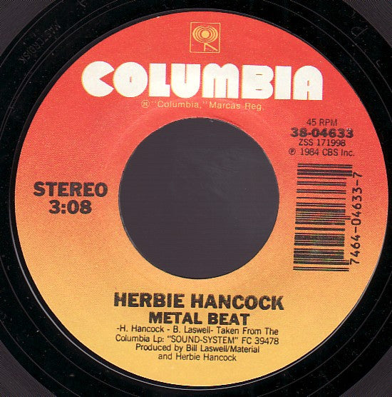 Herbie Hancock : Metal Beat / Karabali (7", Single, Styrene)
