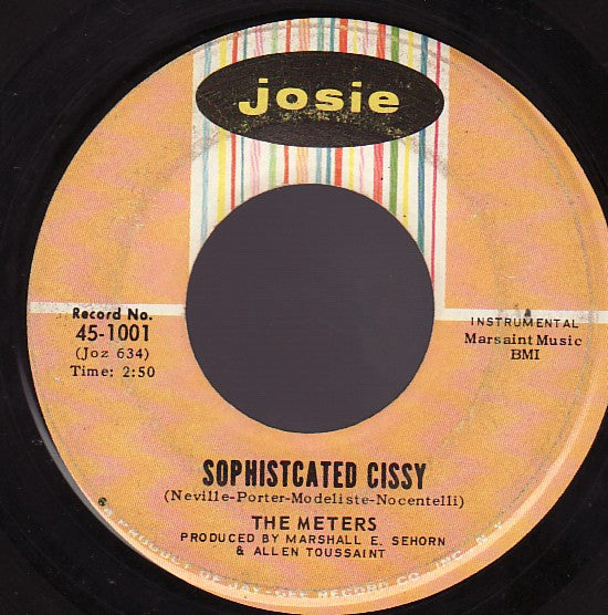The Meters : Sophisticated Cissy / Sehorns Farms (7", Single)